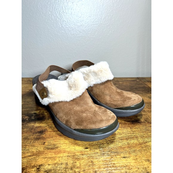 BZees Kismet Faux Fur Slip On Comfort Mules Shoes Women US Size 7.5M - Picture 2 of 13